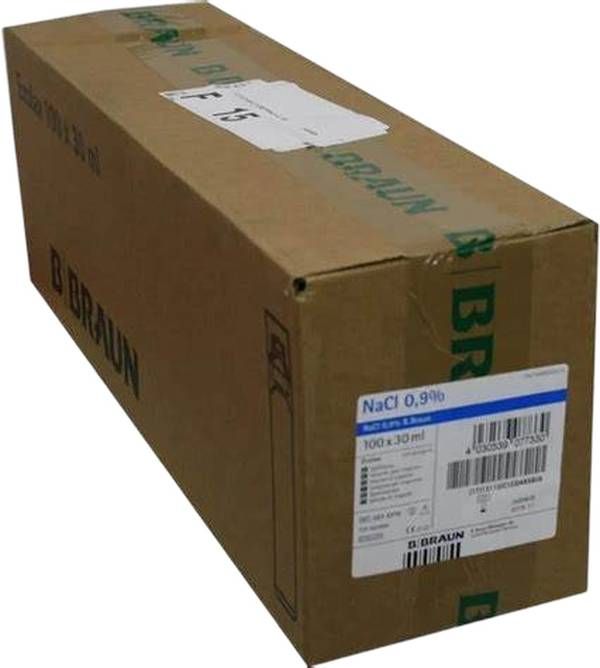 NACL Braun 0.9 % 30ml West Ecolav 100 Stück