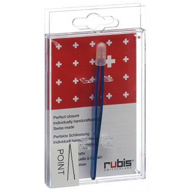 Rubis Pinzette spitz blau Inox Rubis Pinzette spitz blau Inox