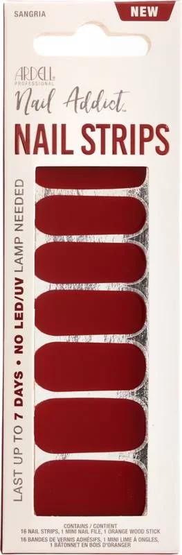 ARDELL Nail Addict Strips Sangria 16 Stück