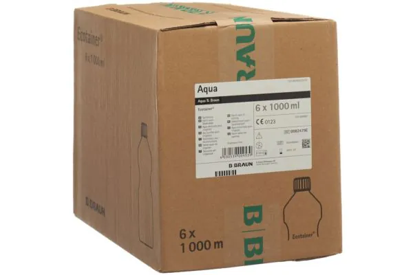 Aqua Dest Braun Spüllösung 6 Ecotainer 1000ml