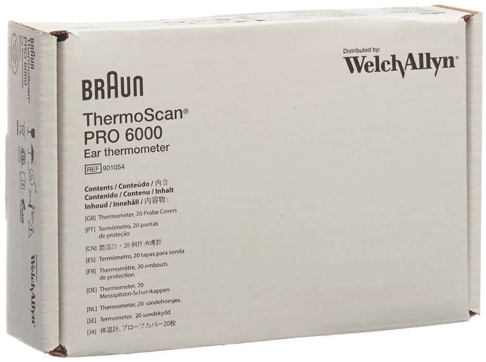 BRAUN ThermoScan Ohrthermom PRO 6000 Welch Allyn