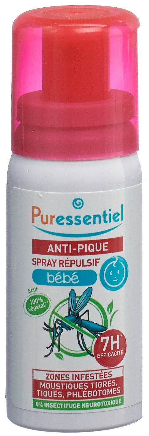 PURESSENTIEL Anti-Stich Abwehrender Babyspray 60ml PURESSENTIEL Anti-Stich Abwehrender Babyspray 60ml