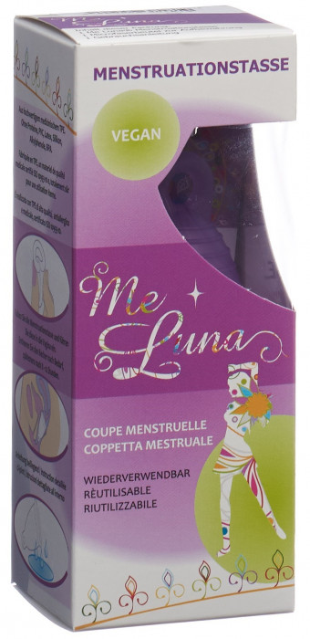 ME LUNA Menstruationstasse Classic Short S Violett