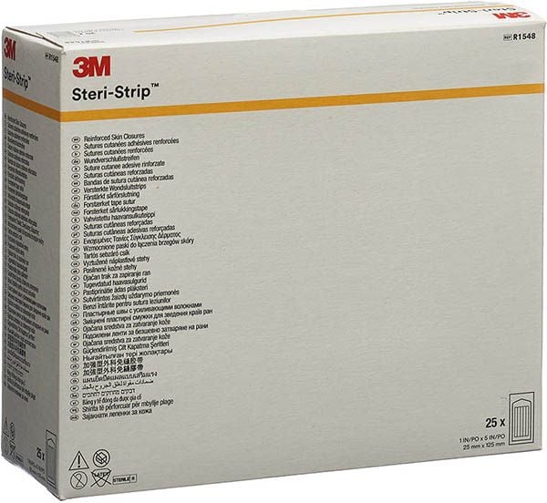 3M STERI STRIP 25x125mm weiss verstär n 25 x 4 Stück 3M STERI STRIP 25x125mm weiss verstär n 25 x 4 Stück