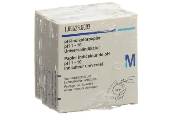 Merck Indikator Papier Rolle komplett pH 1-10 3 Stück