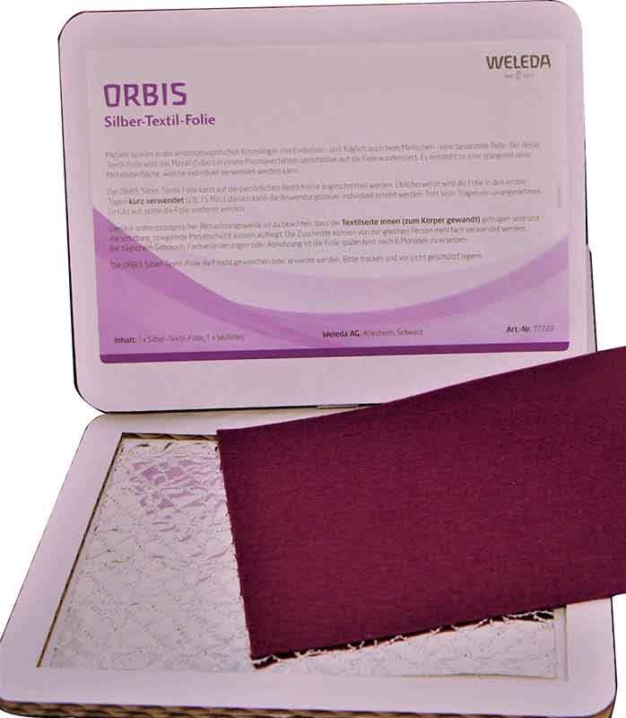 ORBIS Silber-Textil-Folie violett
