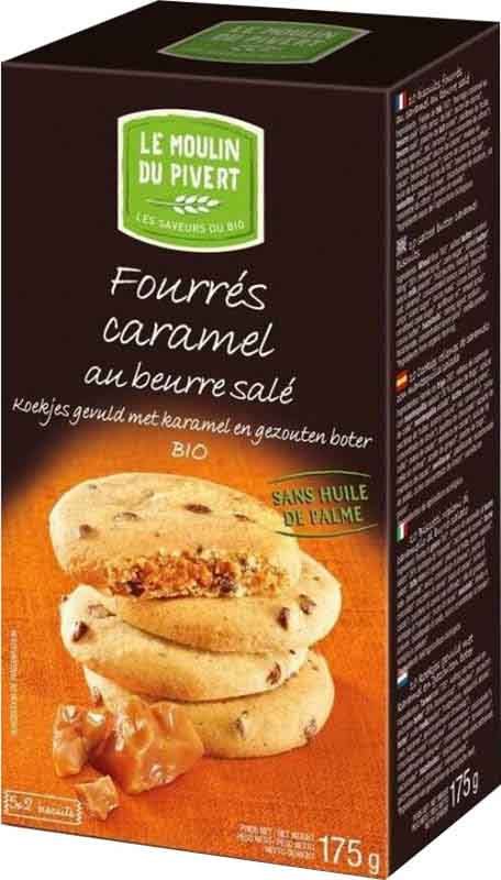 LE MOULIN DU PIVERT Cookies Fourrés Karamell 175g