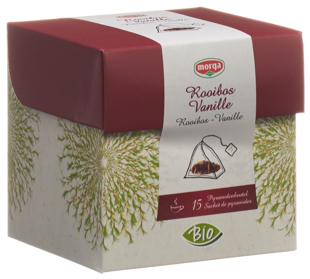 Morga Rooibostee Vanille Pyramide Bio 15 Stück Morga Rooibostee Vanille Pyramide Bio 15 Stück