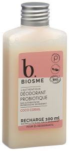Biosme Deodorant probiotisch Coco corail Nachfüllpackung Fl 100ml
