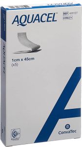 Aquacel Hydrofiber Tamponaden 1x45cm starke Fasern 5 Stück