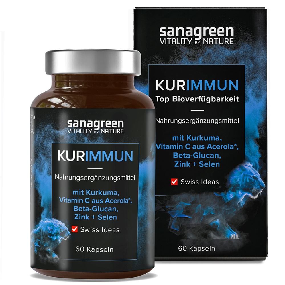 KURIMMUN Sanagreen mizell Curcuma Ext Kapseln 60 Stück KURIMMUN Sanagreen mizell Curcuma Ext Kapseln 60 Stück
