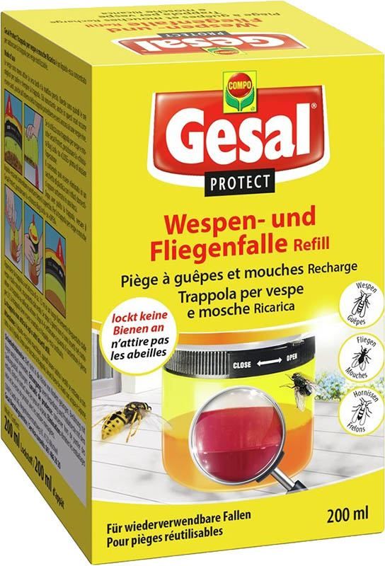 Gesal PROTECT Wespen- und Fliegenfalle Refill 200ml Gesal PROTECT Wespen- und Fliegenfalle Refill 200ml