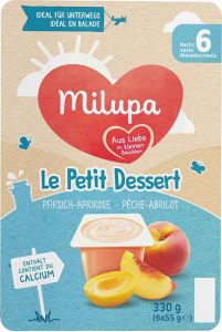 Milupa le Petit Dessert Pfirsich Aprikose 6 x 55g
