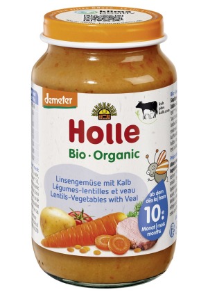 Holle Linsengemüse mit Kalb Glas 220g Holle Linsengemüse mit Kalb Glas 220g