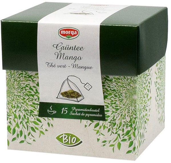 MORGA Mango Grüntee Pyramide Bio 15 Stück MORGA Mango Grüntee Pyramide Bio 15 Stück
