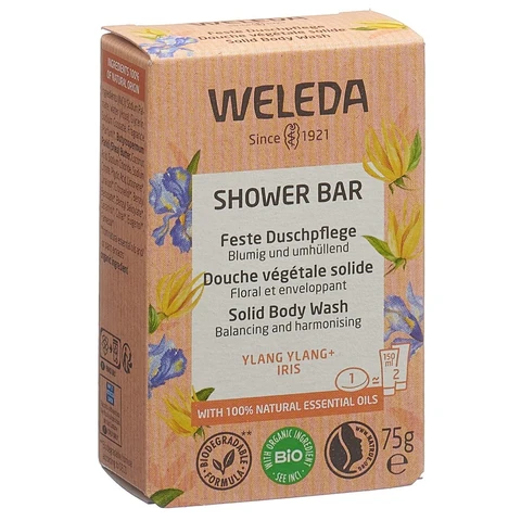 WELEDA Feste Duschpflege Ylang Ylang Iris 75g