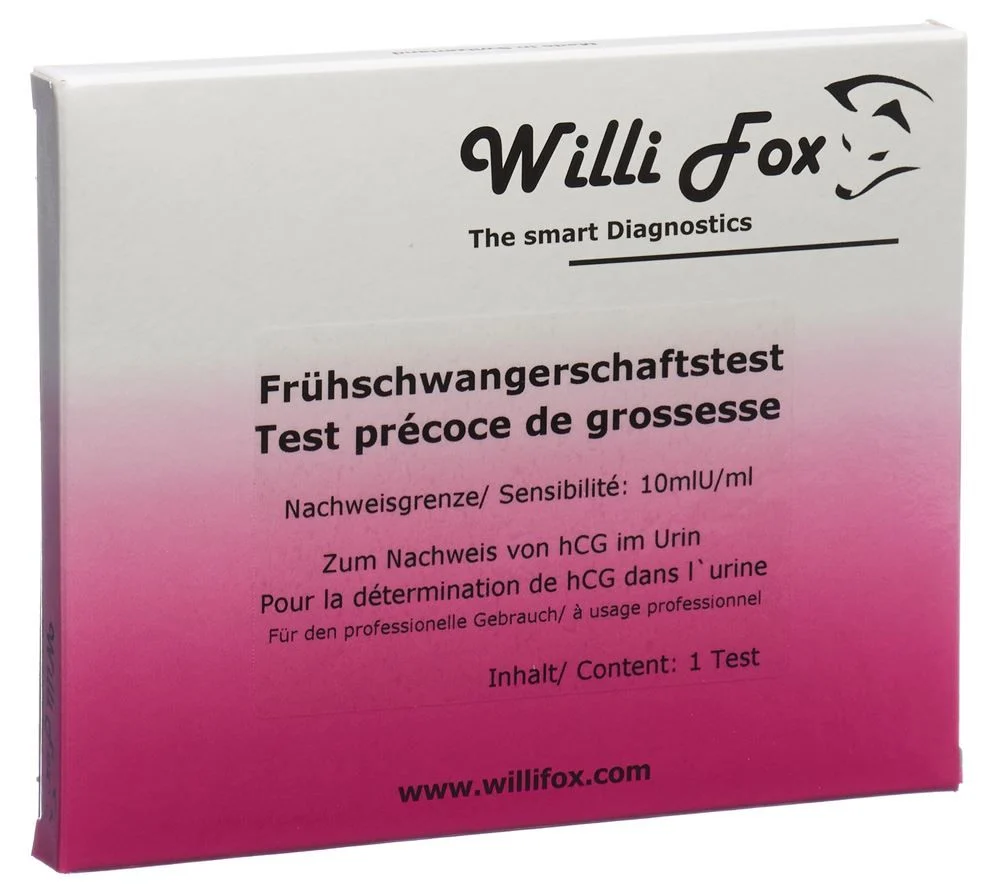 Willi Fox Frühschwangerschaftstest Urin Willi Fox Frühschwangerschaftstest Urin