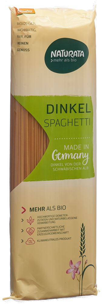 NATURATA Spaghetti Dinkel hell Demeter 500g