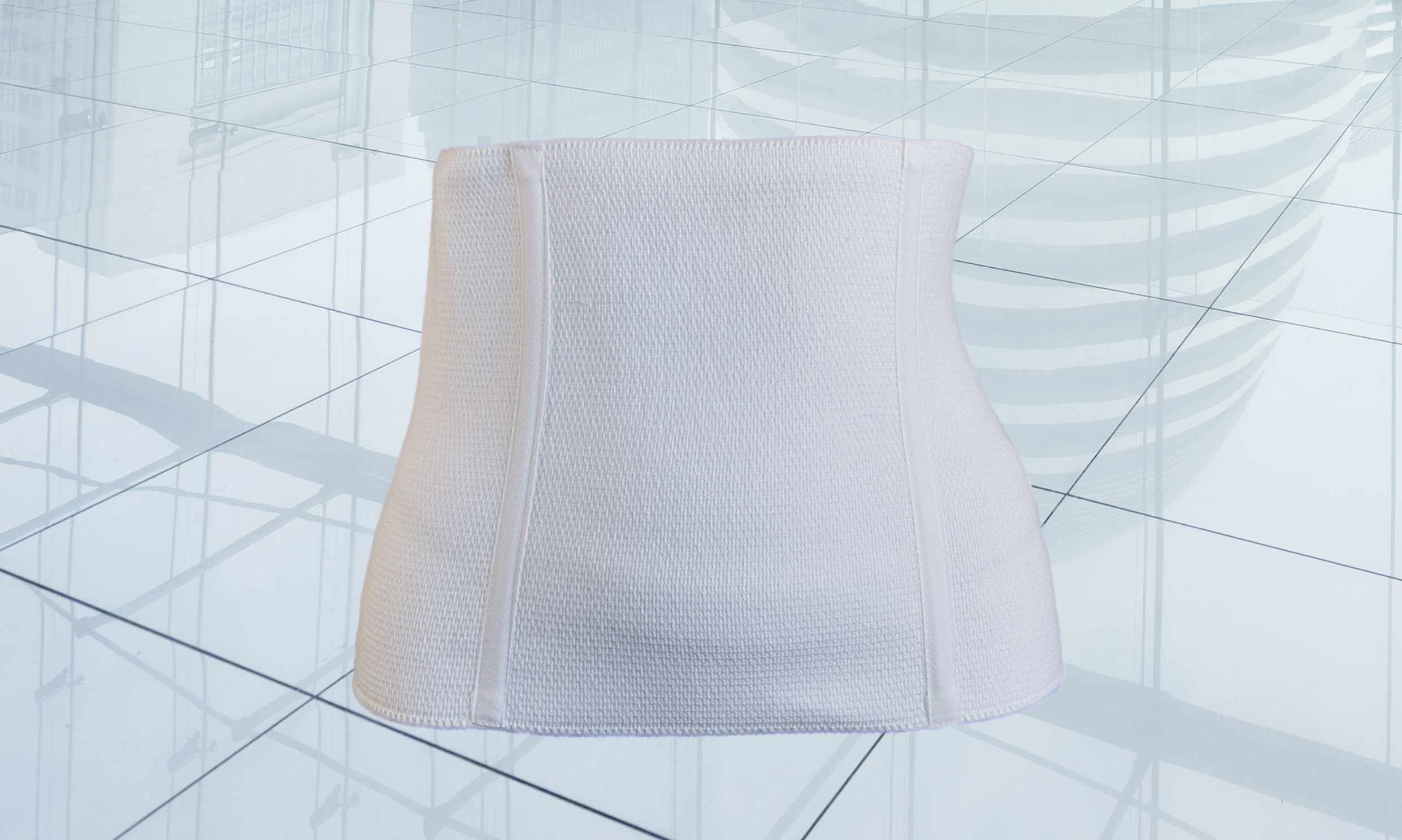 OMNIMED Orthopädische Abdomen Bandage 25 cm / 70–115 cm Weiss