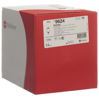 Hollister Urin-Beinbeutel 500ml mit Ableitungsschlauch 50cm Rücklaufsperre steril 10 Stück