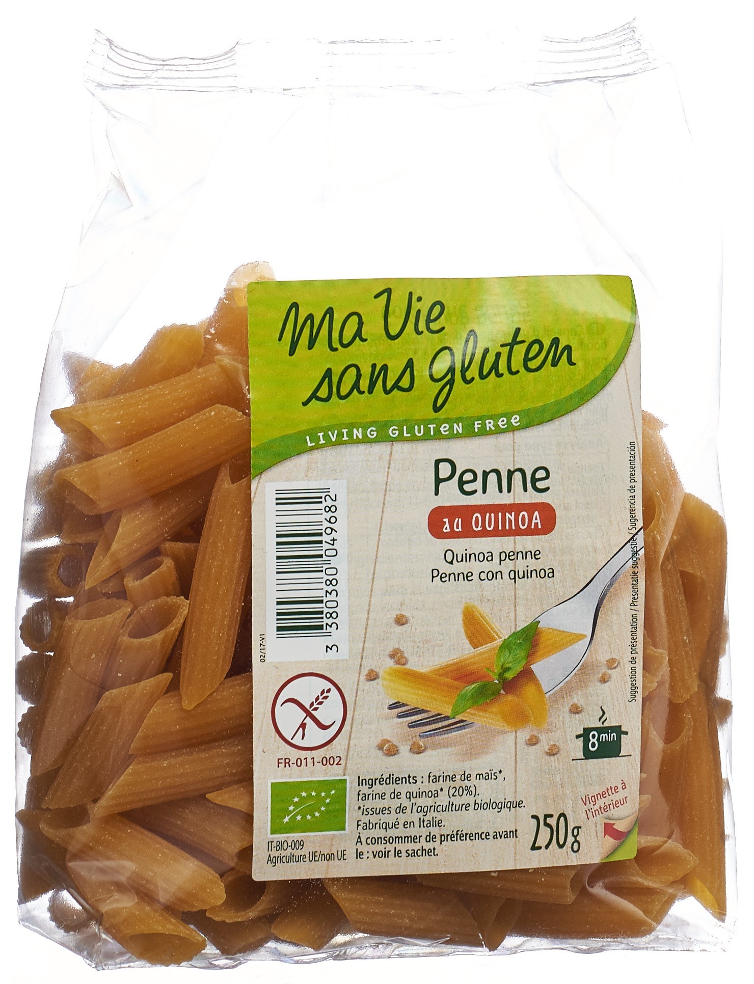 MA VIE S GLUT Penne Mais und Quinoa 250g