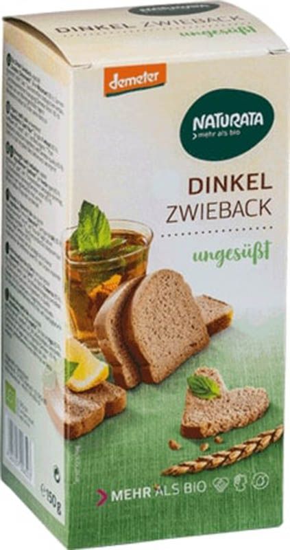 NATURATA Dinkel Zwieback ungesüsst 150g