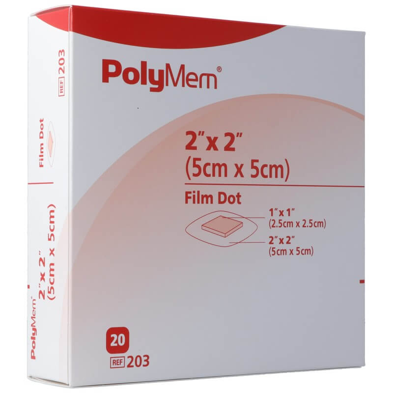 PolyMem Wundverband 5x5cm Adhesive film steril 20 Stück