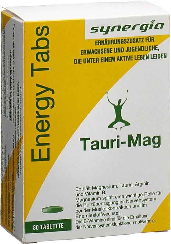 Tauri Mag Energy Tabs 80 Stück