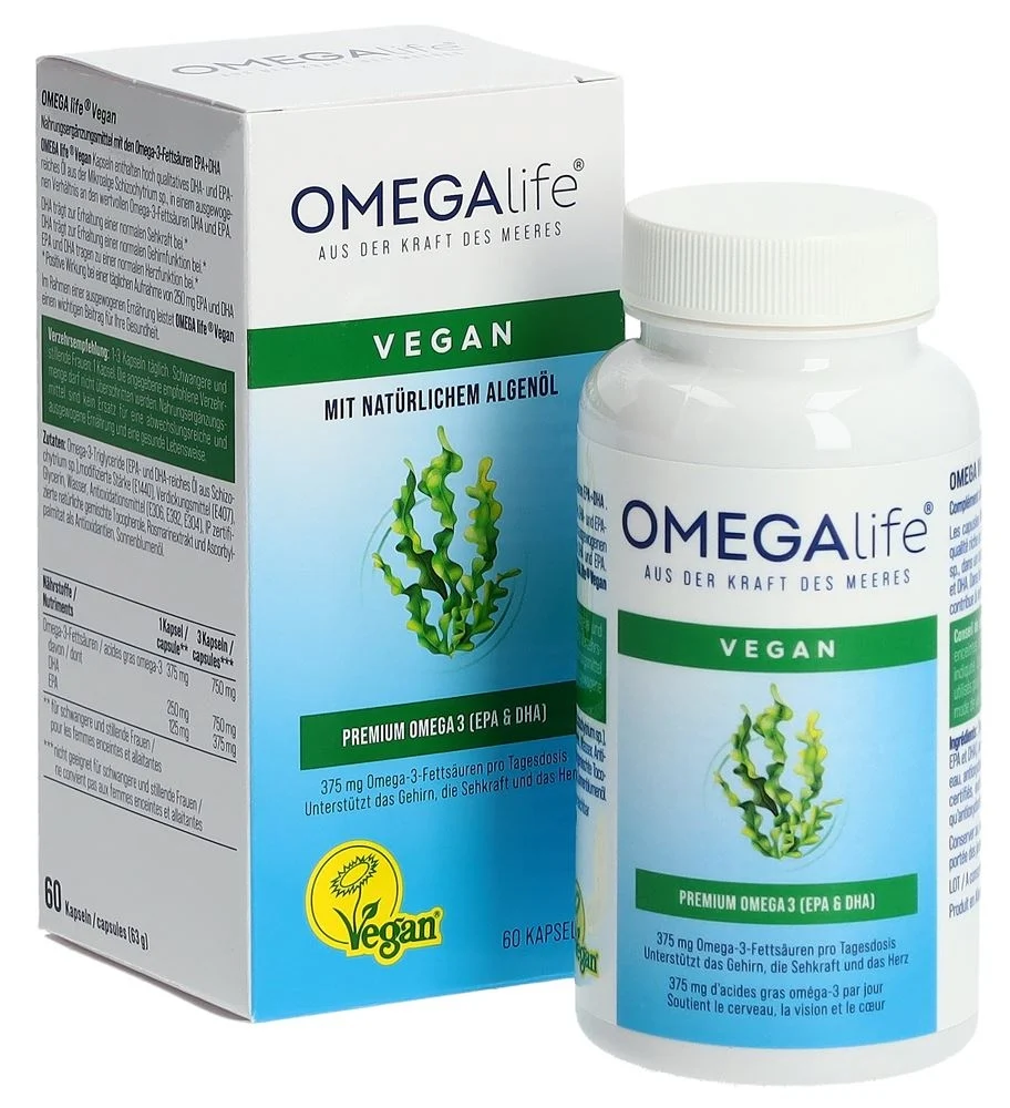 OMEGA-life® Algenöl Kapseln Ds 60 Stück