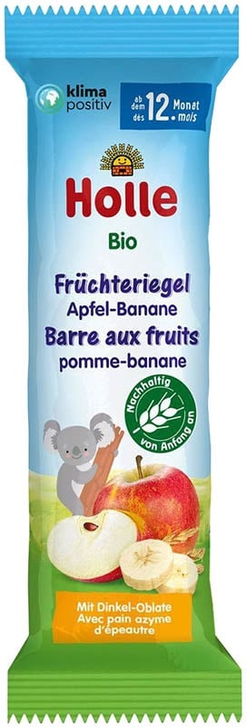 HOLLE Früchte Riegel Apfel Banane Bio 25g