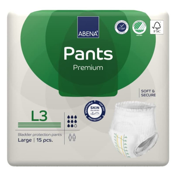 Abena Pants Premium L L3 grün 15 Stück
