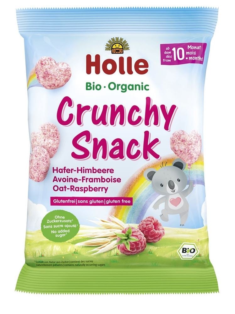 HOLLE Bio-Crunchy Snack Hafer Himbeere 30g