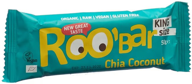 ROOBAR Rohkostriegel Chia-Kokosnuss 50g