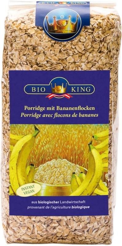 BIOKING Porridge mit Bananenflocken Bio 500g BIOKING Porridge mit Bananenflocken Bio 500g