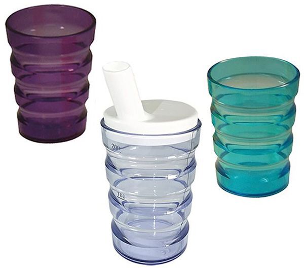 Sundo Rillenbecher auslaufsicher 200ml violett