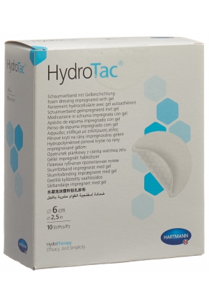 HydroTac Wundverband 6cm rund steril 10 Stück HydroTac Wundverband 6cm rund steril 10 Stück