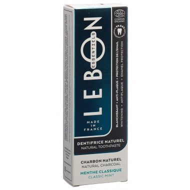 LEBON ESSENTIELS Zahnpasta klassische Minze + Kohle Bio Tb 80ml LEBON ESSENTIELS Zahnpasta klassische Minze + Kohle Bio Tb 80ml