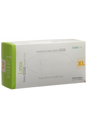cosaLine UHS XL Latex Sat weiss puderf 100 Stück