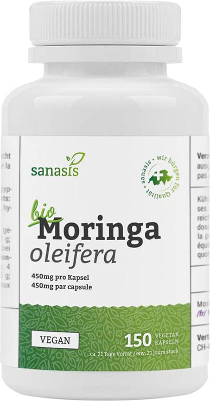 SANASIS Moringa Kapseln Bio 150 Stück SANASIS Moringa Kapseln Bio 150 Stück