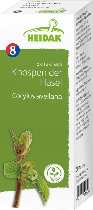 HEIDAK Knospe Hasel Corylus avellana Glyzerinmazerat Flasche 30ml