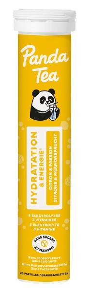 Panda Tea Hydratation Brausetablette Zitrone & Passionsfrucht 20 Stück