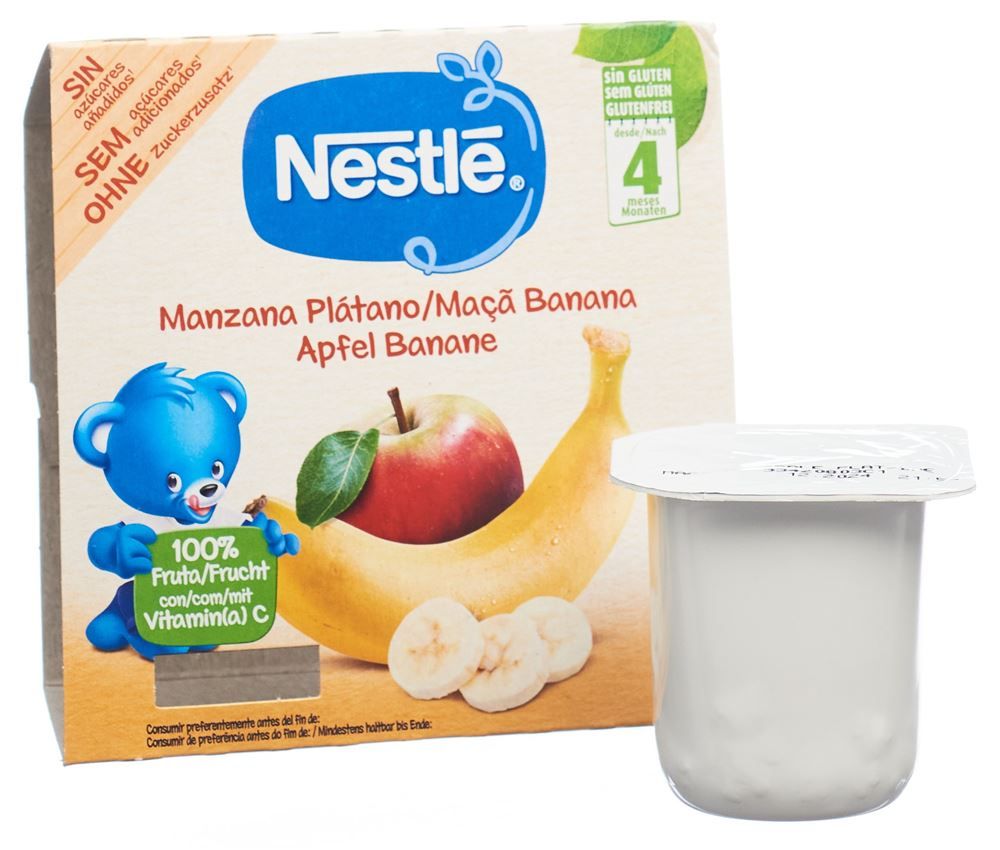 Nestlé Kompott Apfel Banane 4 x 100g