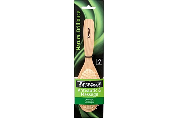 Trisa Natural Brilliance Gummibürste Holzstifte