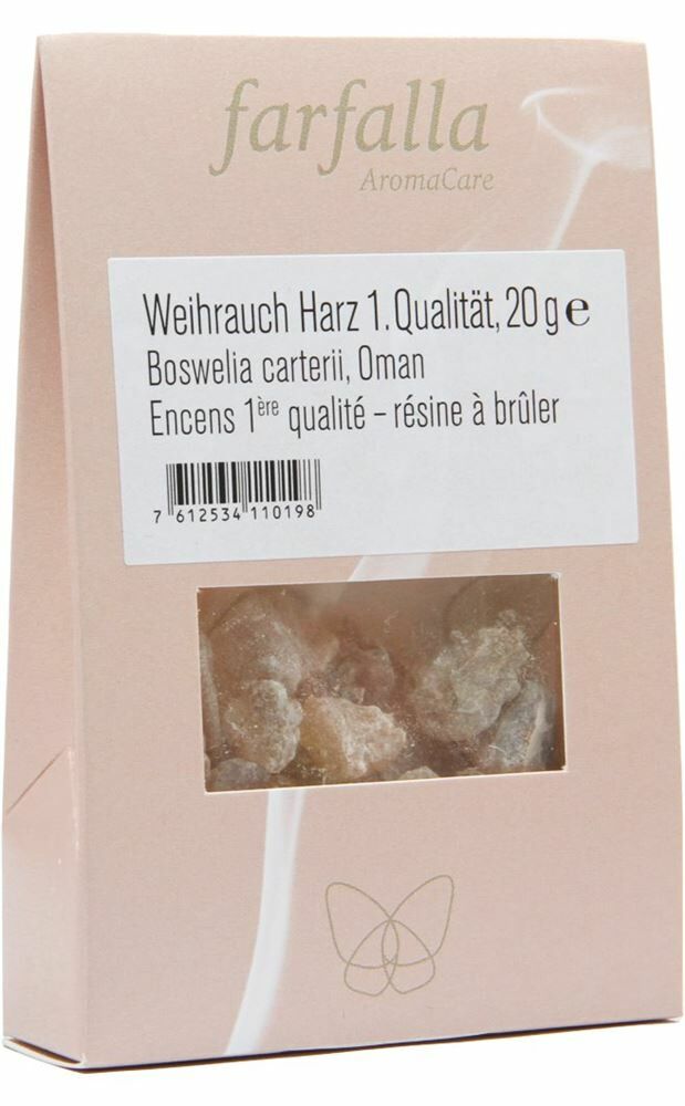 FARFALLA Räucherung Weihrauch 1 Qualität 20g FARFALLA Räucherung Weihrauch 1 Qualität 20g