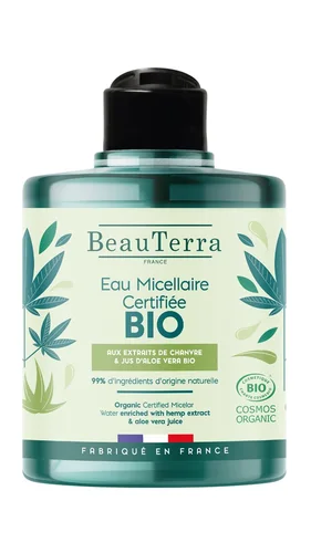 BeauTerra Mizellenwasser Hanf Aloe Vera Bio 500ml