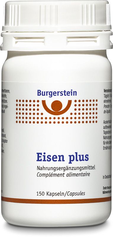 BURGERSTEIN Eisen plus Kapseln 150 Stück BURGERSTEIN Eisen plus Kapseln 150 Stück