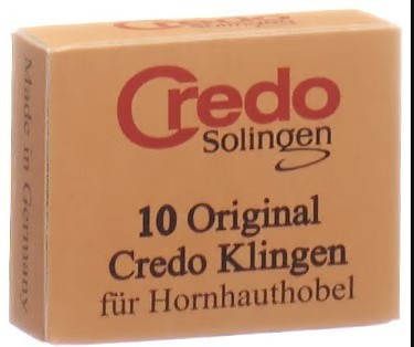 Credo Ersatzklingen Hornhauthobel Schachtel 10 Stück