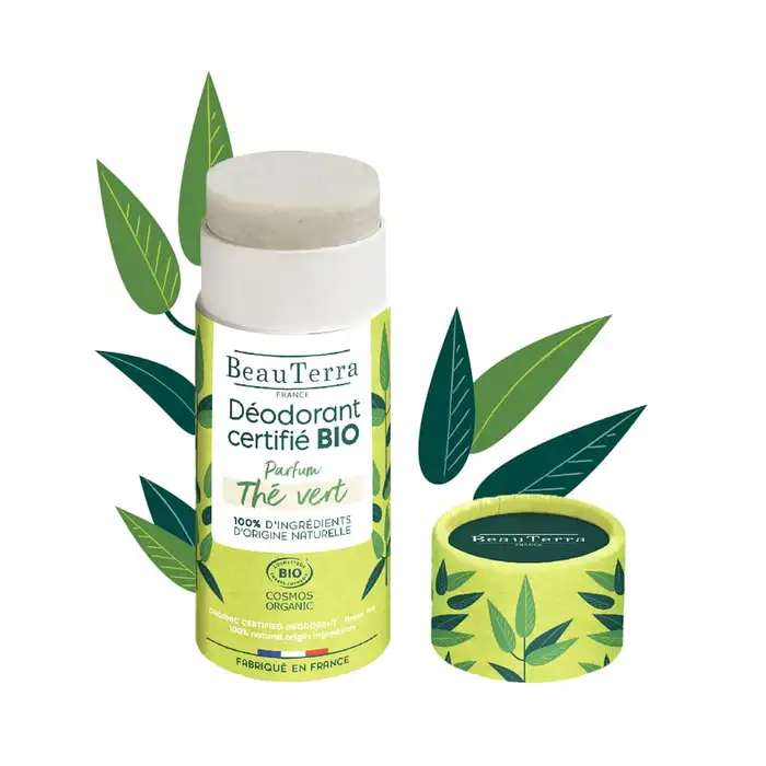 BeauTerra Organic Deodorant Green Tea Stick 50g