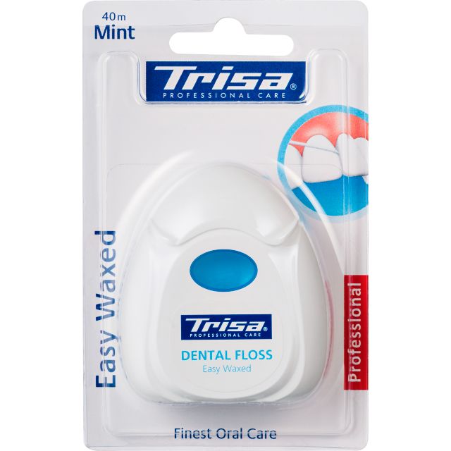Trisa Zahnseide Easy Waxed 40m mint Xylitol Trisa Zahnseide Easy Waxed 40m mint Xylitol
