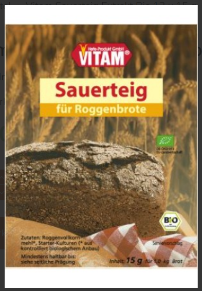 VITAM Sauerteig Extrakt Bio 12 x 15g